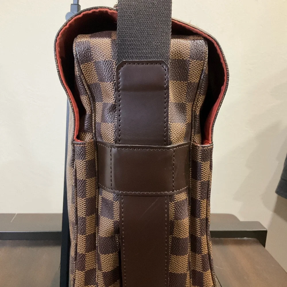 Louis Vuitton Brown Checkered Messenger Bag - Picture 12 of 16